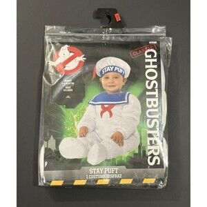 Ghostbusters Stay Puft Marshmallow Man Baby Costume Size 3-6 months